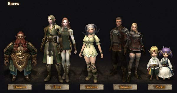 Wizardry Online races