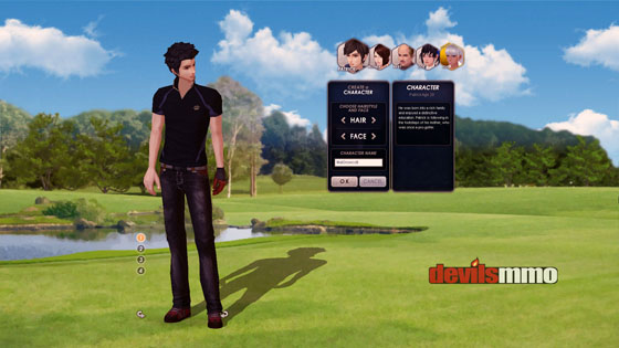 Golfstar character creation