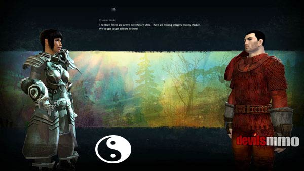 Talking to Crusader Hiroki - guild wars 2